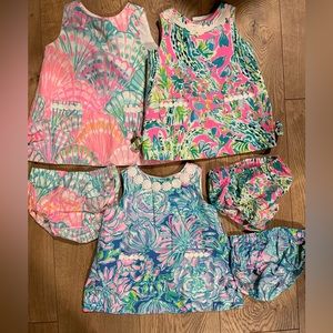 Like New Bundle Lilly Pulitzer Swing Top/Dresses with Bloomers